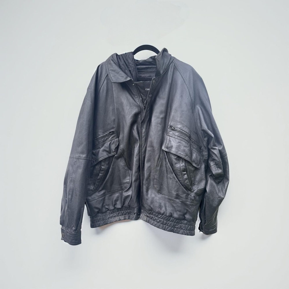 Pierre Cardin Black Military Field Jacket Size 4X